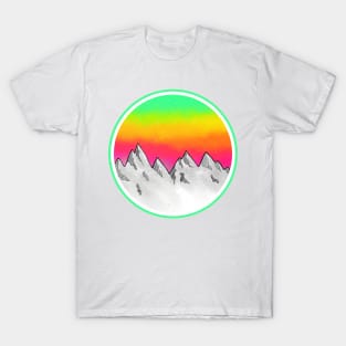 Colorful Mountain Scene T-Shirt